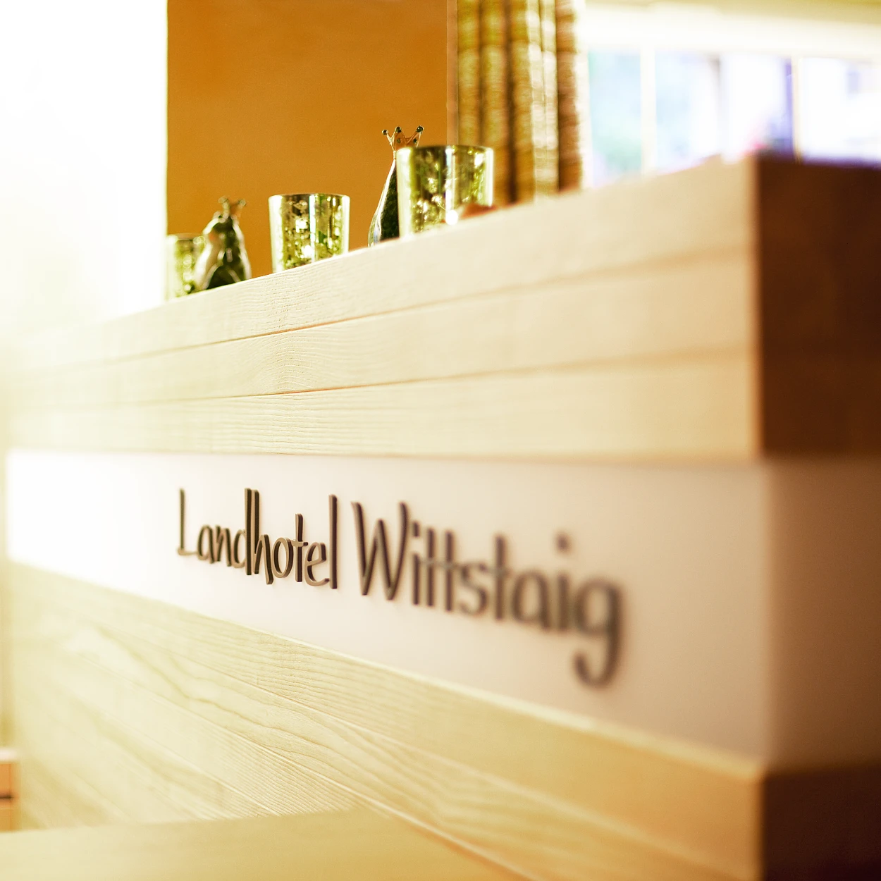 Rezeption des Landhotels die Wittstaig in Münisingen auf der Schwäbischen Alb